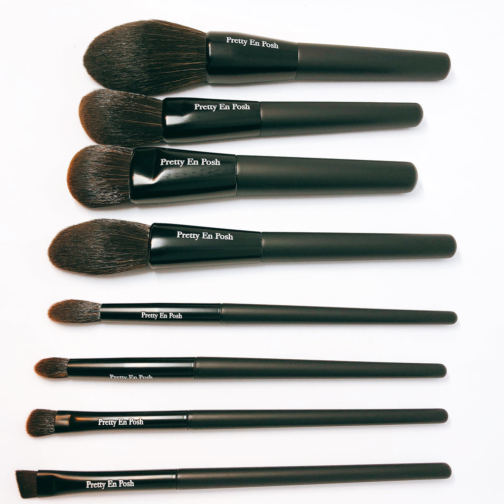 Black Velvet Makeup Brush Set Pretty En Posh Luxury Beauty