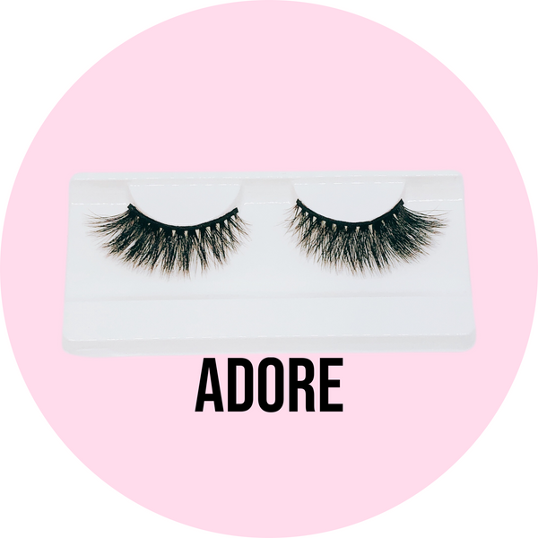 Mink eyelashes in Adore style