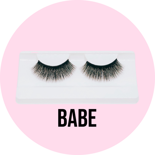 Mink eyelashes in Babe style