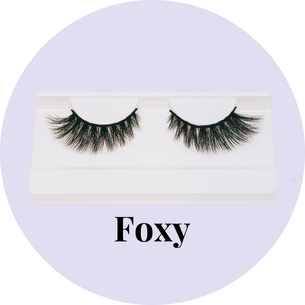 Mink eyelashes in Foxy style