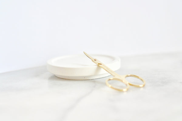 Gold cosmetic scissors