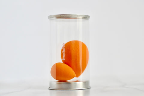 Orange double makeup blender.