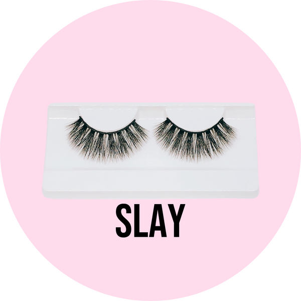 Mink eyelashes in Slay style
