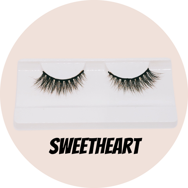Mink eyelashes in Sweetheart style